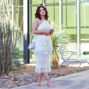 Midi Skirt Crochet Set